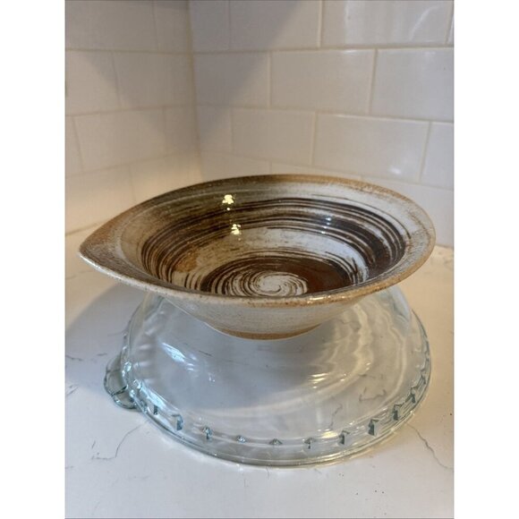 Pottery Bowl Brown - Picture 1 of 16